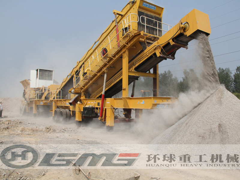 浙江杭州200T/h建筑垃圾破碎站現場