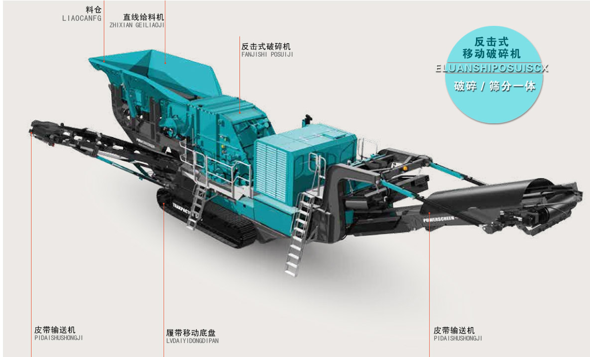 履帶式建筑垃圾破碎機