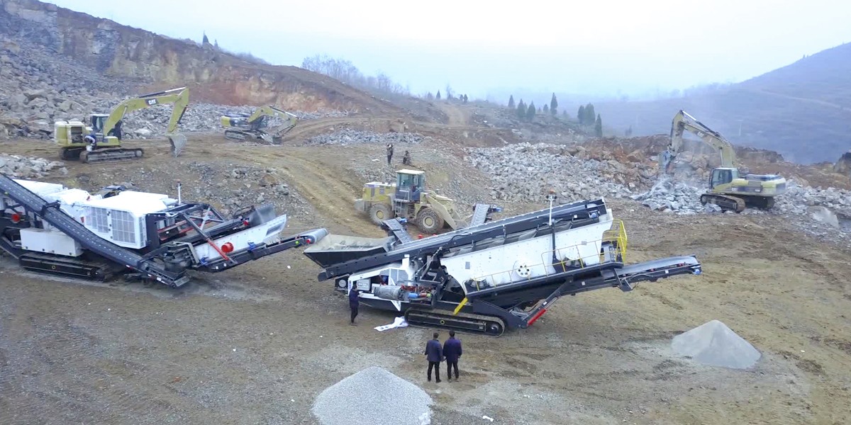 貴州350t/h建筑垃圾移動破碎站生產案例